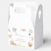 SAFARI Baby shower Party Bedankdoosjes (Geopend)