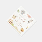 SAFARI Baby shower Party Servet (Hoek)