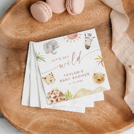 SAFARI Baby shower Party Servet