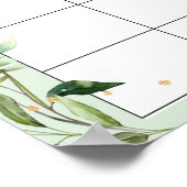 Safari Baby Shower Raad de Bevallingdatum Kalender Poster (Hoek)