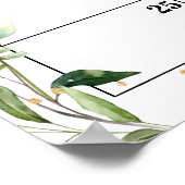 Safari Baby shower Raad Vervaldatum Poster agenda (Hoek)