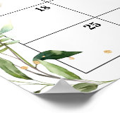 Safari Baby Shower Raad Verwachte Datum Kalender P Poster (Hoek)