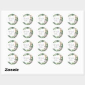 Safari Baby shower Ronde Sticker (Vel)