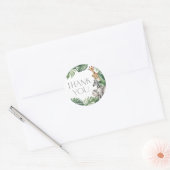 Safari Baby shower Ronde Sticker (Envelop)