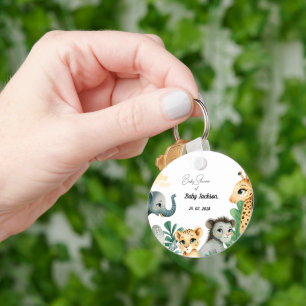 Safari Baby shower Sleutelhanger