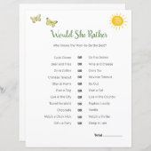 Safari Baby shower thema | Zou ze liever spelen? (Voorkant / Achterkant)