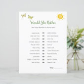 Safari Baby shower thema | Zou ze liever spelen? (Staand voorkant)