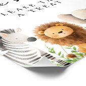 Safari Baby shower Treat Sign Foto Afdruk (Hoek)