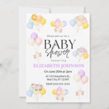Safari Baby Shower Uitnodiging