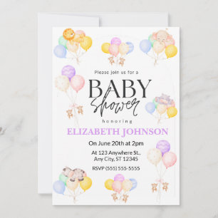Safari Baby Shower Uitnodiging