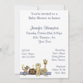 Safari Baby shower Uitnodiging (Achterkant)