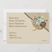 Safari Baby shower Uitnodiging (Achterkant)