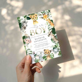 Safari Baby shower Uitnodiging