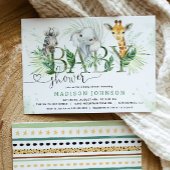 Safari Baby shower Uitnodiging