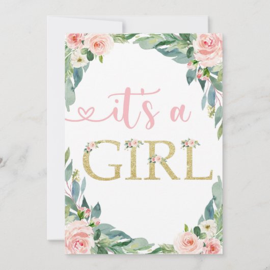 Safari Baby shower Uitnodiging (Achterkant)