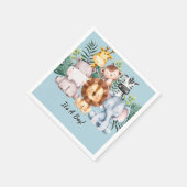 SAFARI BABY SHOWER UITNODIGING, DOWNLOADBAAR SERVET (Hoek)