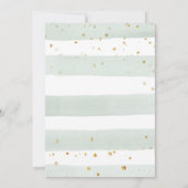 Safari Baby shower Uitnodiging Jongen Goud Jong Wi (Achterkant)