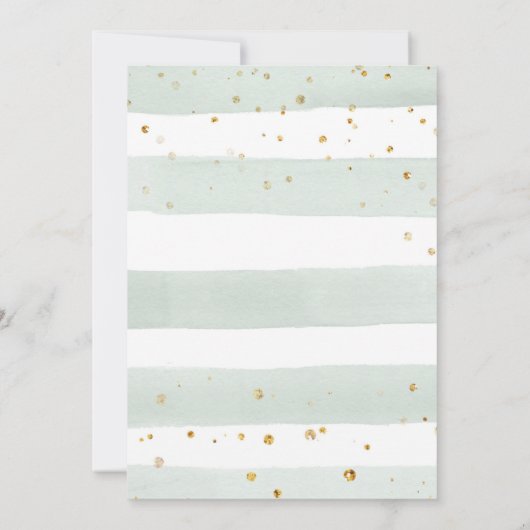 Safari Baby shower Uitnodiging Jongen Goud Jong Wi (Achterkant)