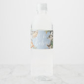 safari-baby shower voor wilde dieren waterfles etiket (Voorkant)
