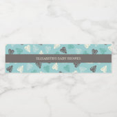 Safari Baby shower Waterfles Etiket (Enkel label)