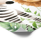 Safari Baby shower Welkomstteken Poster (Hoek)