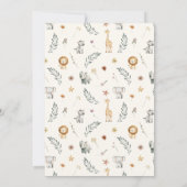 Safari Baby shower Wensen voor Baby Game Kaart (Achterkant)