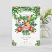 Safari Baby shower Wild One is onderweg Kaart (Staand voorkant)