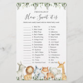 Safari Baby shower Zwangerschap Hoe lief het is sp (Voorkant)