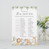 Safari Baby shower Zwangerschap Hoe lief het is sp (Staand voorkant)