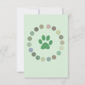 Safari baby-uitnodiging kaart (Achterkant)