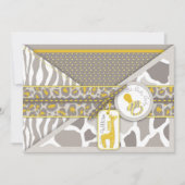 Safari Baby Uitnodigingskaart Kaart (Voorkant)