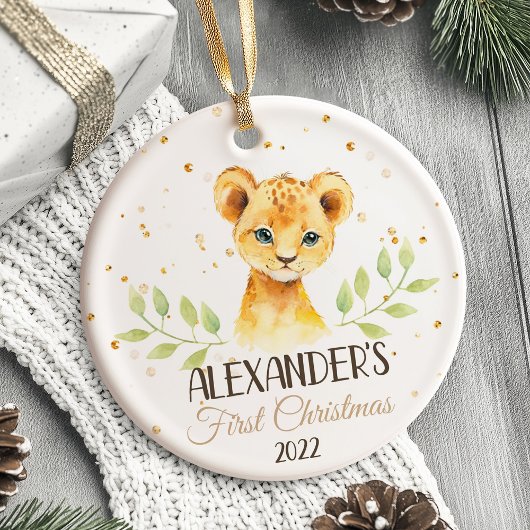 Safari Baby's eerste kerst Ornament