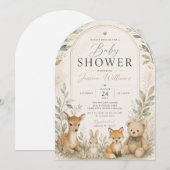 Safari babyshower uitnodiging (Voorkant / Achterkant)