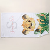 safari badhanddoek voor kinderen (Voorkant)