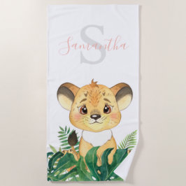 safari badhanddoek voor kinderen