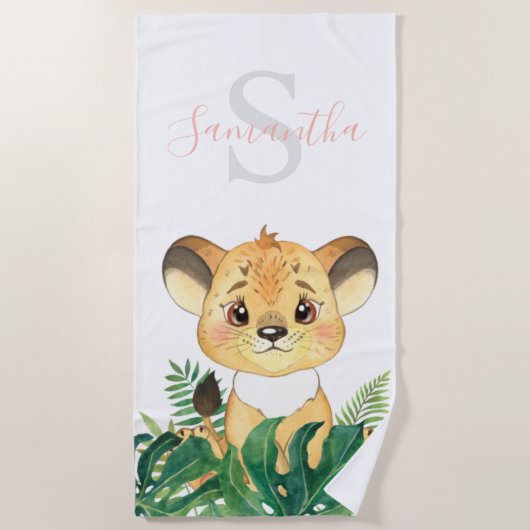 safari badhanddoek voor kinderen (Voorkant)
