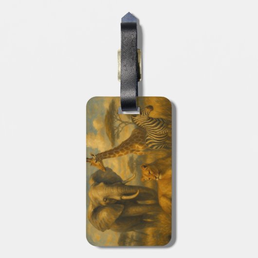 safari bagagelabel (Achterkant verticaal)