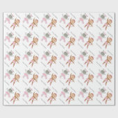 Safari Ballerina Birthday Cadeaupapier (Vlak)