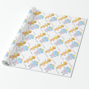 Safari Ballerina Birthday Cadeaupapier