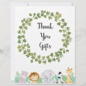 Safari Bedankt Cadeaus Poster (Voorkant)
