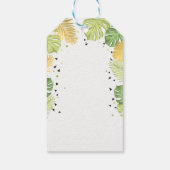 Safari bedankt je om label Oerwoud dierentuin te g Cadeaulabel (Achterkant)