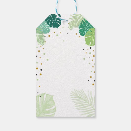 Safari bedankt je om label Oerwoud dierentuin te g Cadeaulabel (Achterkant)