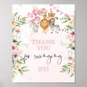 Safari bedankt voor je verjaardag poster (Voorkant)