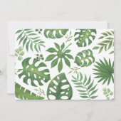 Safari Birthday Animals Oerwoud Wilde een en twee Bedankkaart (Achterkant)