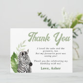Safari Birthday Bedankt (Staand voorkant)