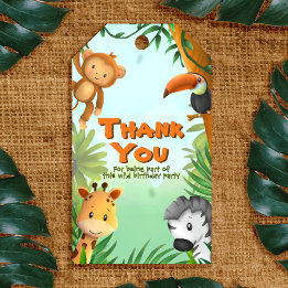 Safari Birthday Gift Labels Cadeaulabel