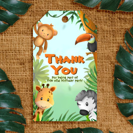 Safari Birthday Gift Labels Cadeaulabel