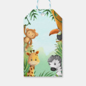 Safari Birthday Gift Labels Cadeaulabel (Achterkant)