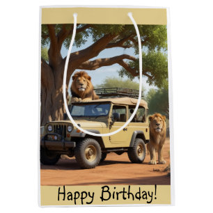 Safari Birthday Medium Cadeauzakje