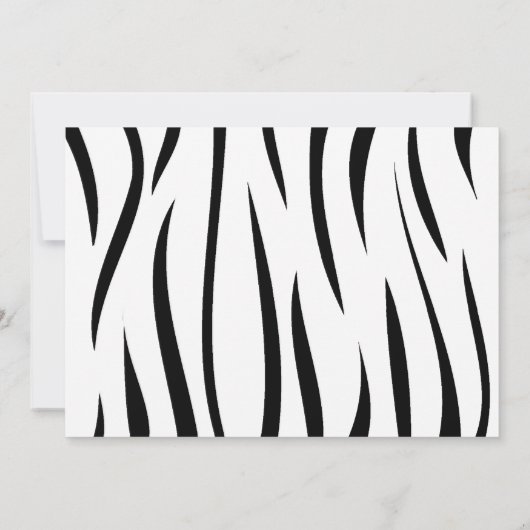 Safari Birthday Party Invitations Kaart (Achterkant)